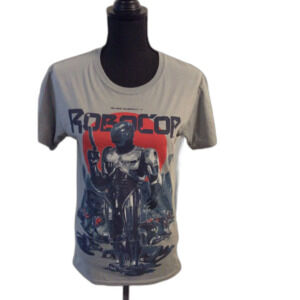 NWOT New RoboCop Alex Murphy gray Tee short sleeve Small